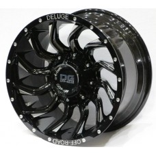 DELUGE 9152 17X9 6X139.7 ET 0 GLOSS BLACK + MILLING